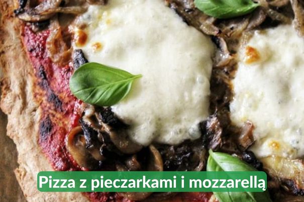 Poradnia dietetyczna Kraków pizza z pieczarkami i mozzarellą