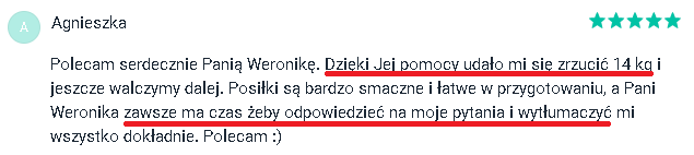1. Opinia p. Agnieszka Sz 2